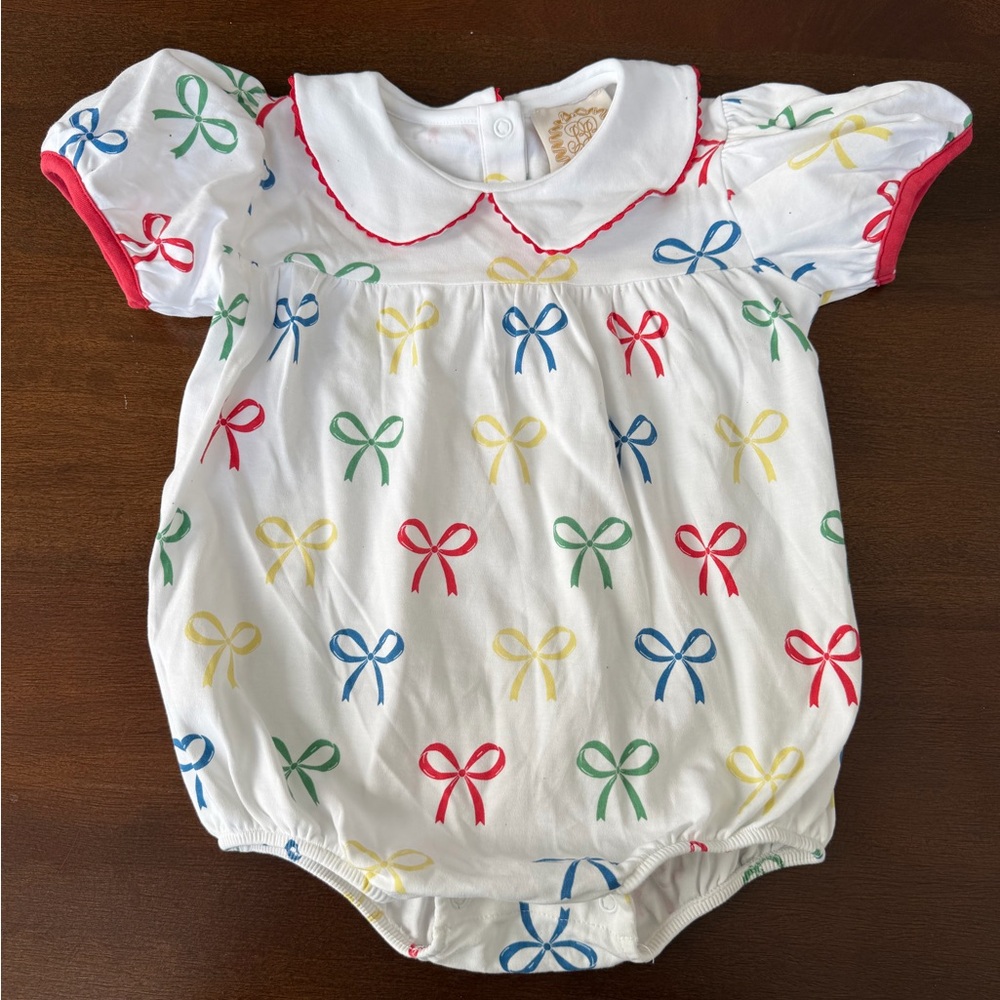 The Beaufort Bonnet Company Bow Print Baby bubble